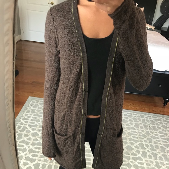 Free People Sweaters - Free people long brown cardigan sweater
